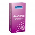 Релефни кондоми Pasante Ribs & Dots 40 бр.