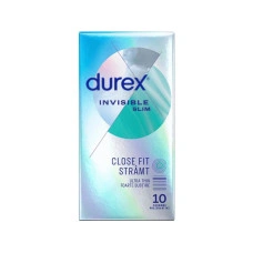 10 бр. Плътно прилепващи тънки презервативи Durex Invisible Slim