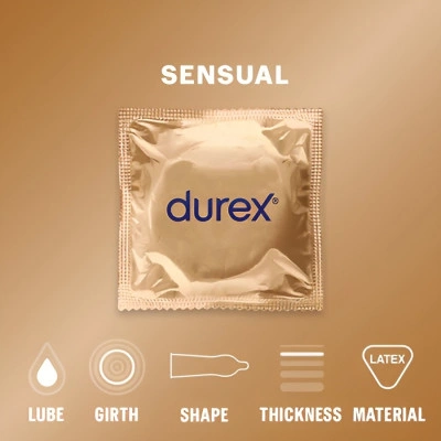 10 бр. Ултра тънки презервативи Durex Sensual