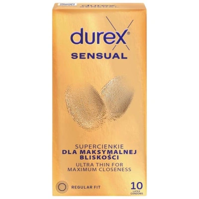 10 бр. Ултра тънки презервативи Durex Sensual