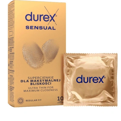 10 бр. Ултра тънки презервативи Durex Sensual