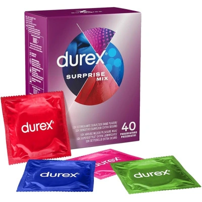 40 бр. Микс различни презервативи Durex Surprise Mix