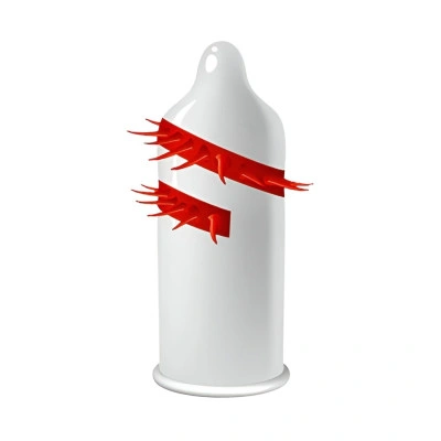 1 бр. Презерватив с интензивен релеф Egzo Dragon Lord's