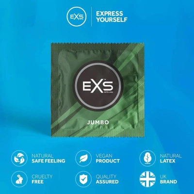 Екстра големи презервативи EXS Jumbo 69 мм