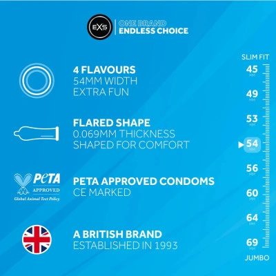 Ароматни презервативи EXS Mixed Flavoured