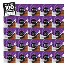 100 бр. EXS Chocolate презервативи с аромат на шоколад 