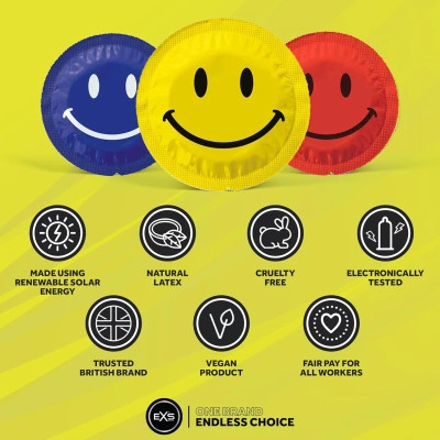 Класически презервативи EXS Smiley Face