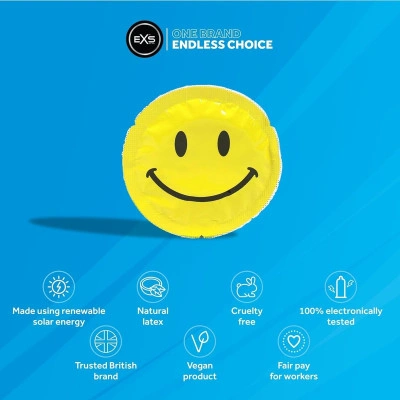 12 бр. Класически презервативи EXS Smiley Face