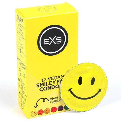 12 бр. Класически презервативи EXS Smiley Face