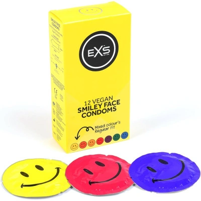 12 бр. Класически презервативи EXS Smiley Face