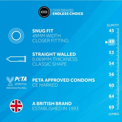 Плътно прилепващи EXS Snug Fit 49 мм