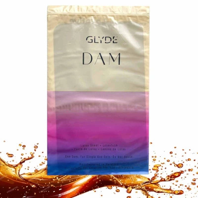 4 бр. Ароматни латексови прегради за орален секс Glyde Dams