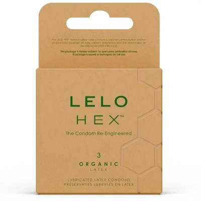 Lelo Hex Organic с L-arginine органични презервативи 
