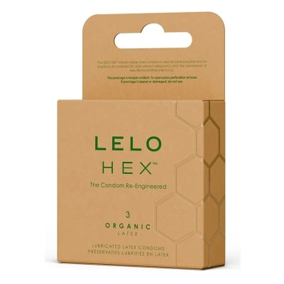 Lelo Hex Organic с L-arginine органични презервативи 