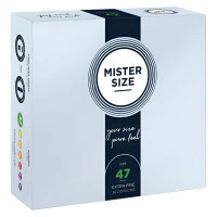 36 бр. Тънки презервативи Mister Size 47 мм