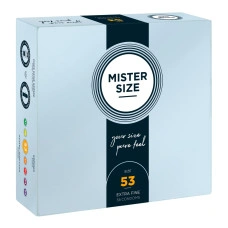 36 бр. Тънки презервативи Mister Size 53 мм