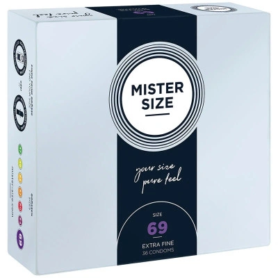 Тънки големи презервативи Mister Size 69 mm