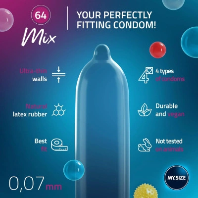 Микс презервативи My Size Mix 60 мм