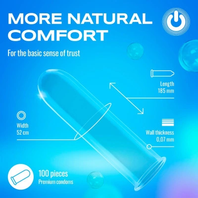 100 бр. Презервативи без лубрикант ON) Clinic