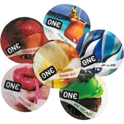 12 бр. Ароматни презервативи One Flavour Waves
