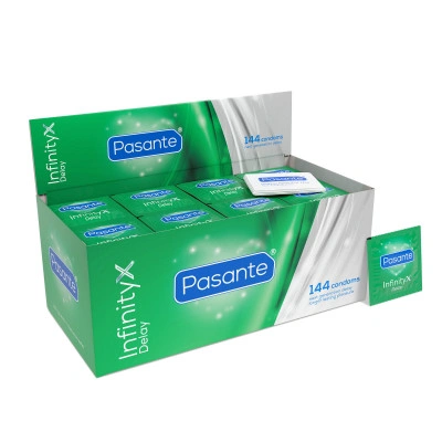 Задържащи презервативи с 8.5 % Бензокаин Pasante Infinity X