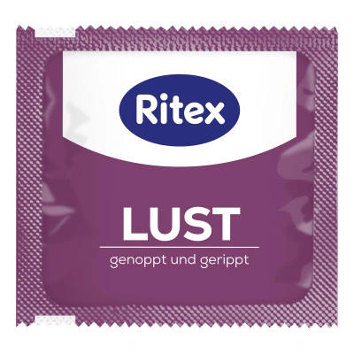 10 бр. Презервативи на ивици и точки Ritex Lust