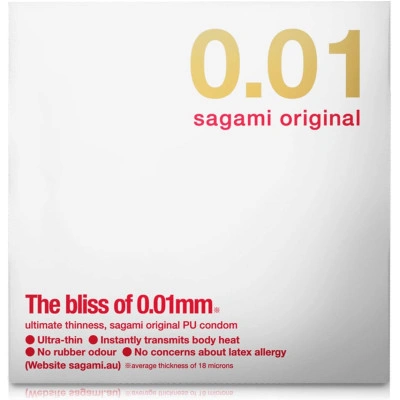 Най-тънкият презерватив Sagami Original 0.01 мм