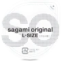 1 бр. Ултра тънък голям презерватив Sagami Large 0.02 мм