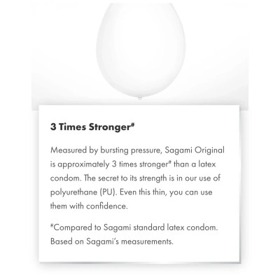 1 бр. Ултра тънък голям презерватив Sagami Large 0.02 мм