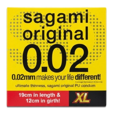 Ултра тънък екстра голям презерватив Sagami XL 0.02