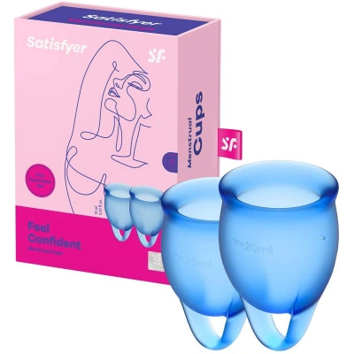 Менструални чашки Satisfyer Feеl Confident сини