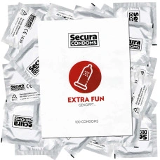 100 бр. Релефни презервативи Secura Extra Fun 100 бр. Релефни презервативи Secura Extra Fun