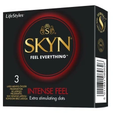 Релефни нелатексови презервативи с точици Skyn Intense Feel